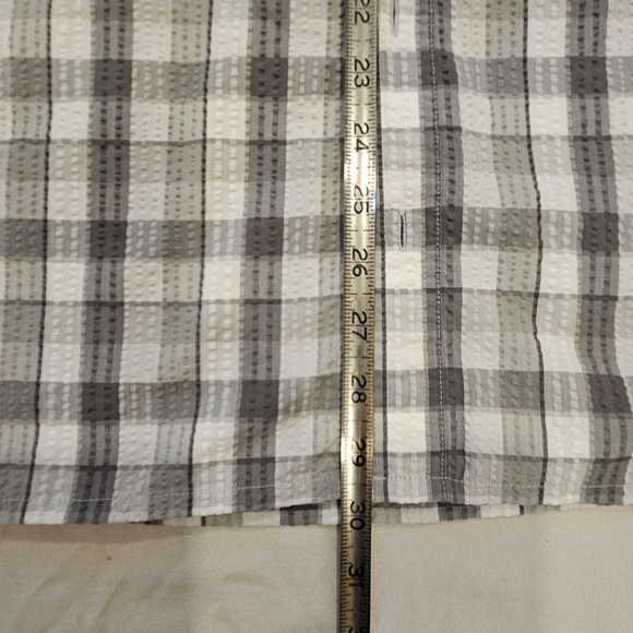 Patagonia Mens Short Sleeve Organic Cotton Seersucker Shirt Size L - Picture 6 of 6